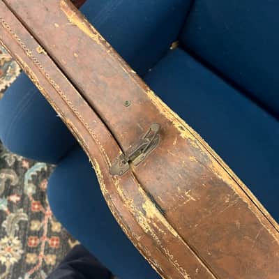 Vintage Gibson Lifton Les Paul Case 1953-1955 - Brown Pink Interior RARE Thermometer image 9