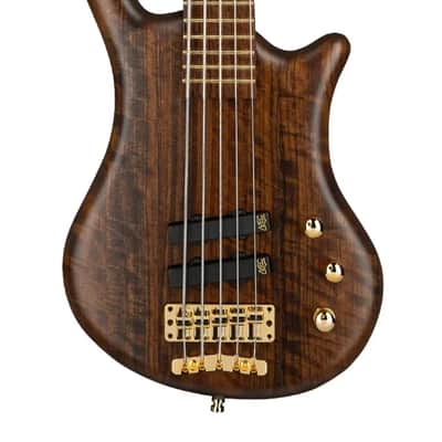 Warwick Pro Series Thumb BO-5 String-Nirvana Black Transparent Satin, Gold Hardware image 7