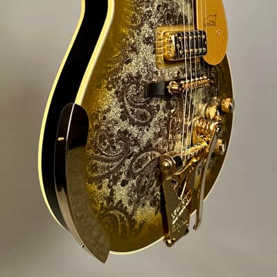 Gretsch G6134TG Limited Edition Paisley Penguin - Gold Paisley image 5