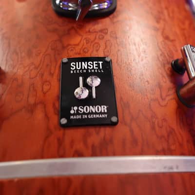 Sonor made in Germany Sunset beech limited edition 3 pc drum set + bags and extras image 13