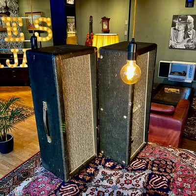 1966 Marshall 2x12 Pinstripe #1983 PA Column Cabinet Cab G12H T1281 image 5