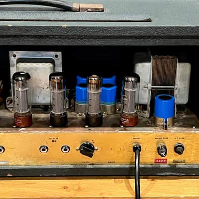 1969 Marshall Super Bass 100 Watt Head Metal Panel image 10