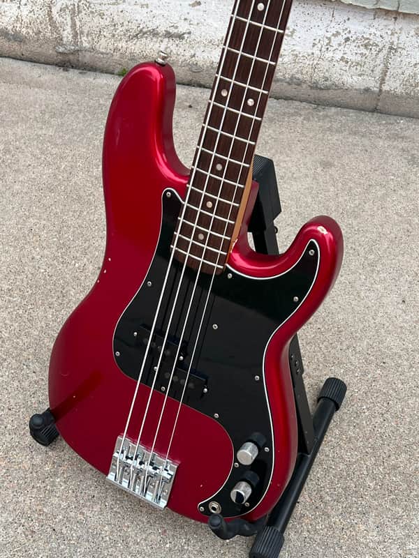 Fender Nate Mendel Artist Series Signature Precision Bass Road Worn P Bass Candy Apple Red image 1