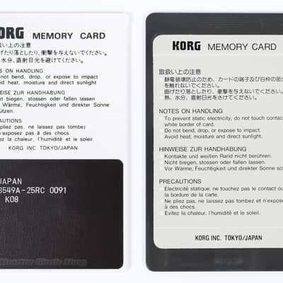 KORG M1 M1R Original PCM Memory Cards MPC-08 + MSC-08 PERCUSSION / + 1J GEWÄHR✅ image 4