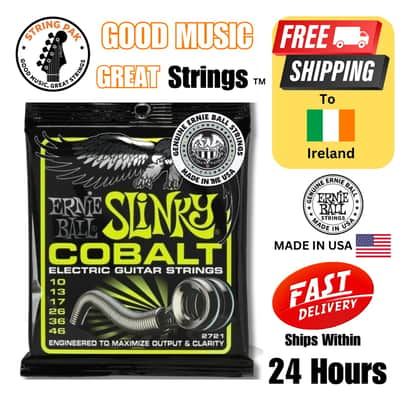 Ernie Ball Cobalt Electric Guitar Strings 10-46 Regular Slinky + 2 FREE Strap 2025 image 1