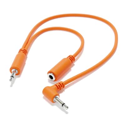 ExcelValley [10-Pack | 60 cm - 23.62"] Right Angle Hopscotch Mono Splitter Y Patch Cables TS 3.5mm 1/8" Eurorack Synth image 3