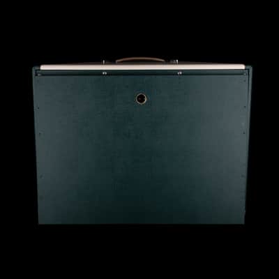 Pre Owned 2007 Divided By 13 FTR37 Green/Cream Guitar Amp Head And 2x12" Cab with Footswitch and Covers image 16
