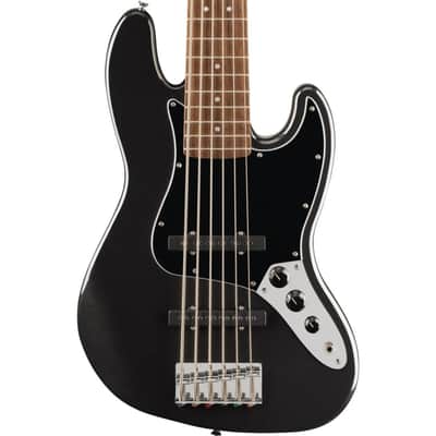 Squier Affinity Jazz Bass VI -  Black Metallic Laurel image 1
