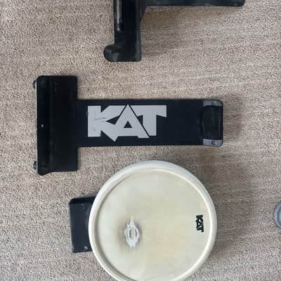 KAT Percussion KT2 5-Piece Advanced Electronic Drum Set 2010s - White (broken kick drum) image 5