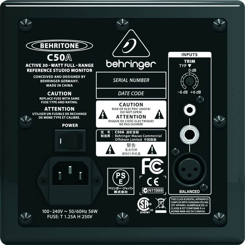 Behringer C50A Behritone Active Studio Monitor (Single) image 2