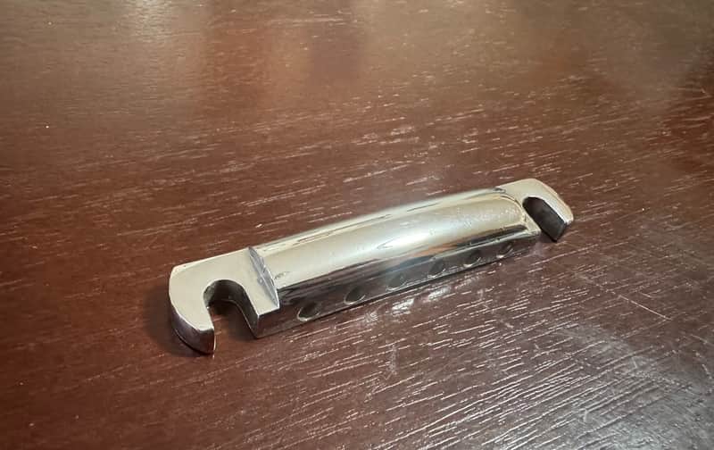 Gibson Vintage 1974 Les Paul Chrome Tailpiece SG ES 1975 1976 1977 1970's image 1