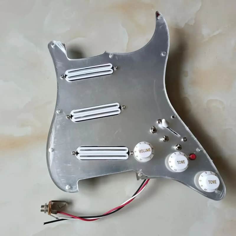 SSS Dual Rails Guitar Stratocaster Style Loaded Prewired Pickguard, Multi Tones Wiring image 1