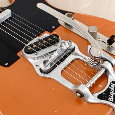 Telecaster Partscaster MJT Relic Copper Lacquer w/ Fender Licensed Neck, Lollar, Bigsby B16 & Case image 8