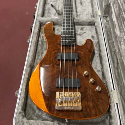 Cort Jeff Berlin Series Rithimic V NAT Walnut Burl Top 5-String Bass 2010s - Natural w/HSC image 3