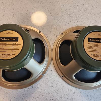 2-Celestion Heritage G12H-75 Greenback 15ohm 2000 - green image 1