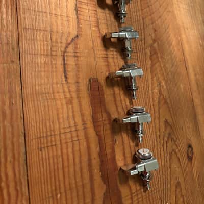 Fender Strat & Tele F logo Polished Chrome Locking Tuners 1997 image 3