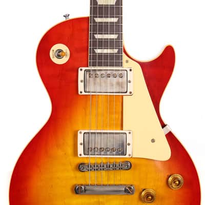 Gibson Custom Shop 1958 Les Paul Reissue Washed Cherry Sunburst VOS image 4