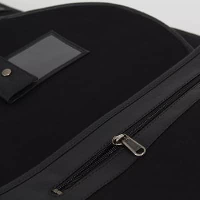 Harvest Fine Leather Black Buffalo & Canvas Electric Bass Guitar Gig Bag image 20