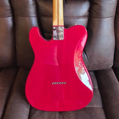 Fender Classic Player Telecaster Deluxe Black Dove 2010 - 2012 - Crimson Red Transparent image 4