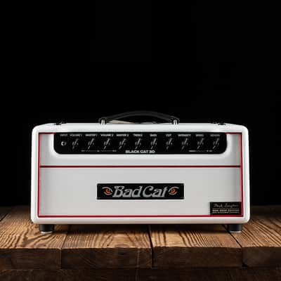Bad Cat Mod Shop Mark Sampson Black Cat 30 Watt Guitar Head - White Bronco - Free Shipping image 1