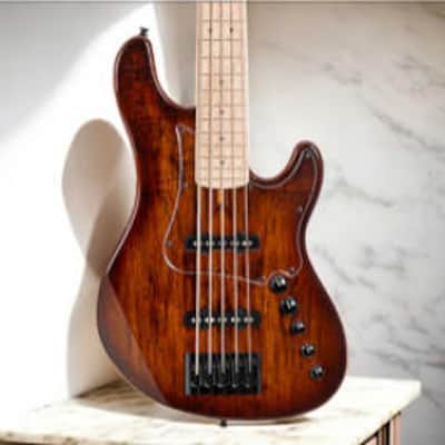 Cort GB-Fusion 5 Electric Bass; Takes the classic J-style bass design to a new level of performance and sonic appeal image 3