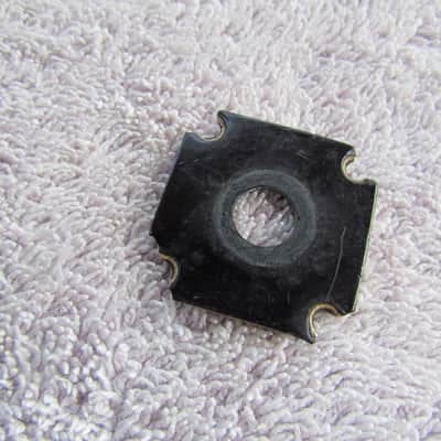Vintage 1950's Gibson Les Paul Custom Jack Plate B/W/B Vintage Gibson Jack Plate Rough But Cool Vintage Gibson Jack Plate image 1