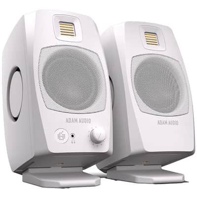 ADAM Audio D3V 3.5 Active Desktop Monitor System With Passive Radiators, 240 Watts, Pair - Black image 2