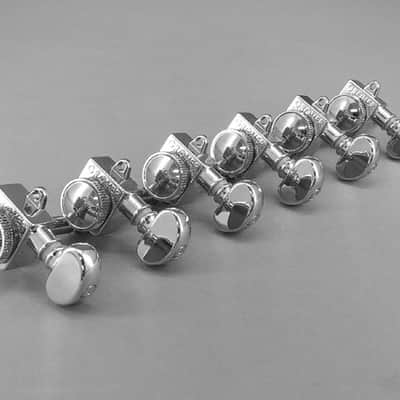 Grover 505FVC Roto-Grip Locking Rotomatic Tuners, 6-in-Line, F-Style, Chrome image 2