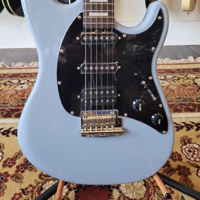 Sterling by Music Man Cutlass Plus CT50HSS - Aqua Grey w/ Roasted Maple Neck & Block Inlays image 2