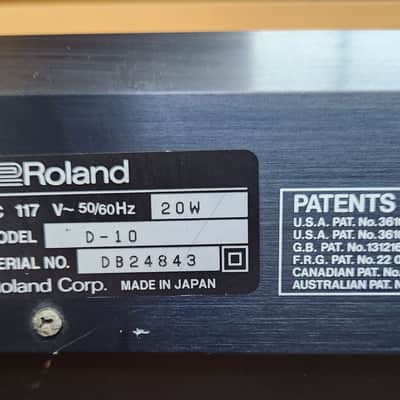 Roland D-10 61-Key Multi-Timbral Linear Synthesizer 1988 - 1992 - Black image 7