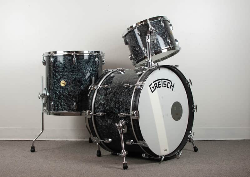 Gretsch Broadkaster Black Diamond Pearl Drum Set image 1
