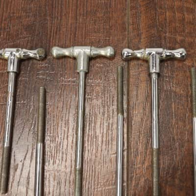 Pearl 5" Bass Drum T Rods 6pk Vintage 1970's MIJ image 8
