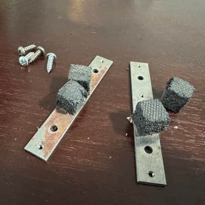 Gibson Vintage Les Paul Deluxe Mini Humbucker P-90 Pickup Brackets 1969 1970 1971 1972 1973 1974 image 2
