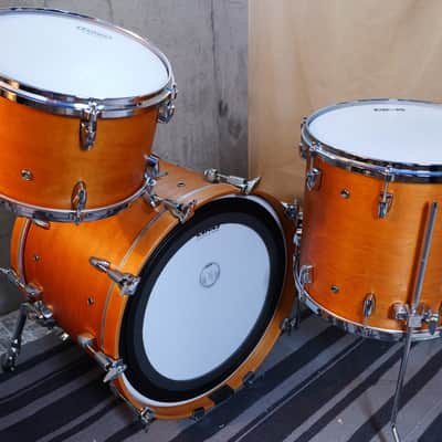 Yamaha Maple Custom Absolute JAPAN drum set 8x12 13x14 16x20 - Vintage natural image 5