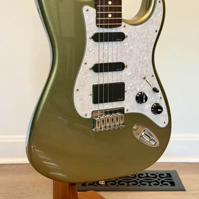 Fender  Stratocaster  2021 - Jade Pearl Metallic HSS EMG Kirk Hammett Pickguard image 4