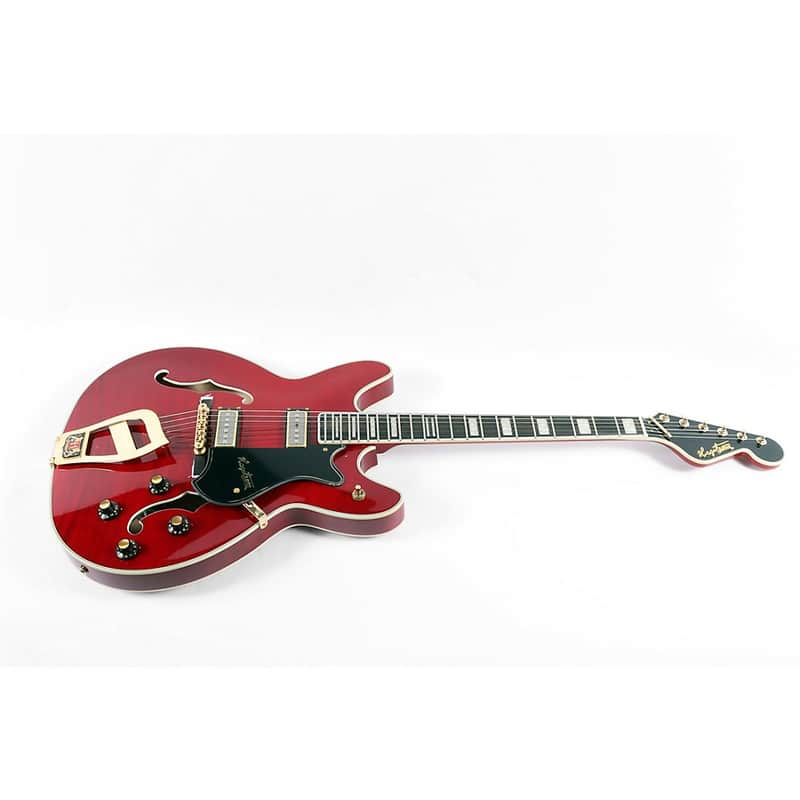 Hagstrom '67 Viking II Hollowbody Electric Guitar Regular Transparent Wild Cherry image 1