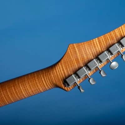 Prisma Accardo  2020 Tinted White/ Natural AAA Roasted Flame Maple Neck *7lbs 7.6oz* (Authorized Dealer) image 14