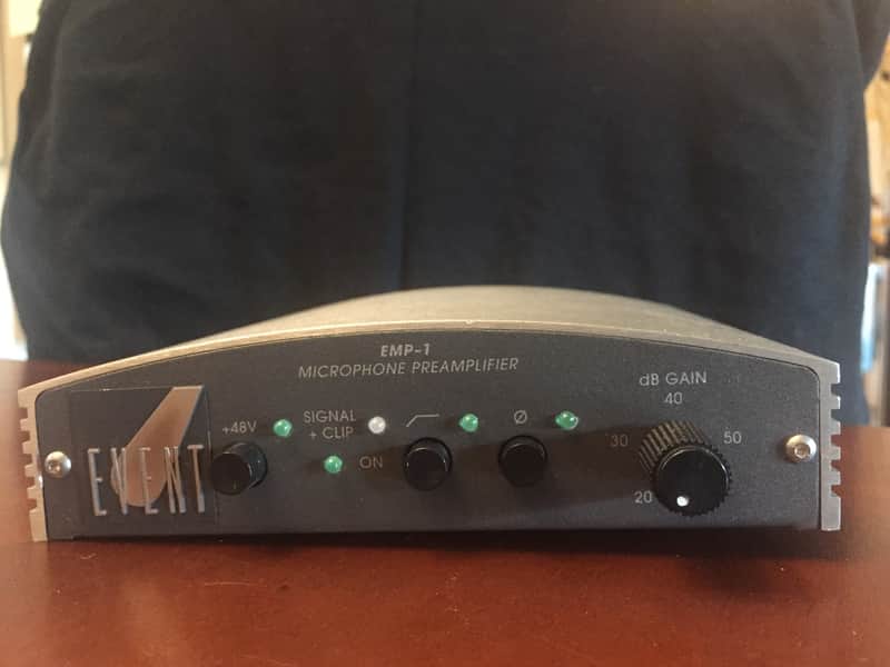 Event EMP-1 microphone preamp 60 dB of gain nice for ribbon mics excellent detail & clarity image 1