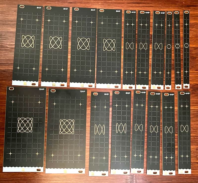 Nano Modules Blank Panels 18pcs MINT! Inspired by Lissajous Curves & Oscilloscope Aesthetics image 1