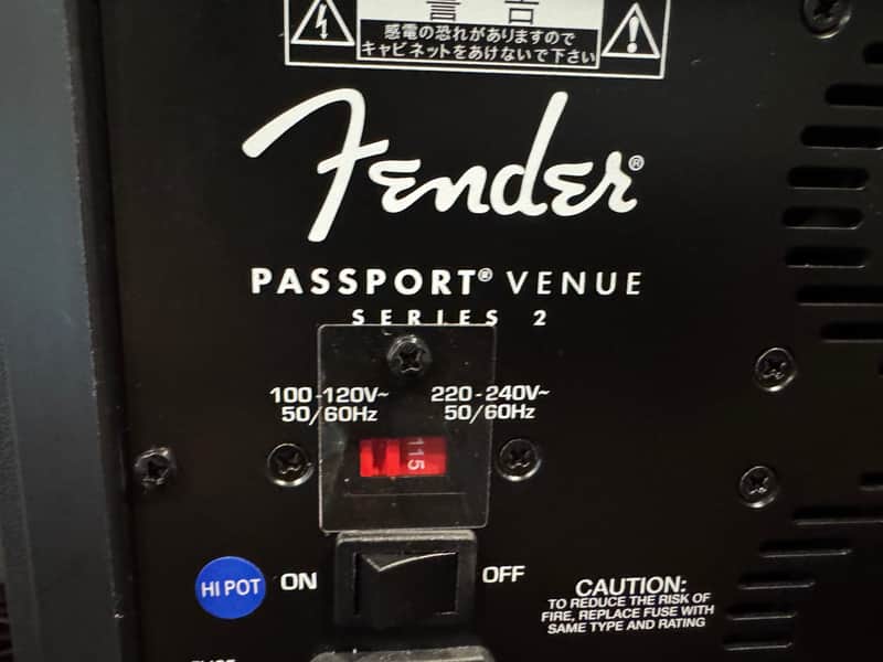 Fender Passport Venue Series 2 7-Channel 600-Watt Portable PA System 2018 - 2020 - Black image 1