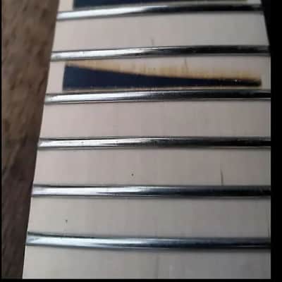24 SHARK FIN BANANA NECK MAPLE GUITAR NECK WITH FLOYD ROSE NUT INSTALLED DIY NECK image 5