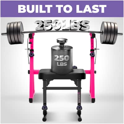 Liquid Stands Pink Piano Keyboard Stand and Bench Set - For 54-88 Key Electric Pianos - Sturdy Keyboard Music Stand and Seat image 3