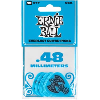 ERNIE BALL 9181 Everlast Pick Pack 048mm Plektren blau (12Stück) image 1