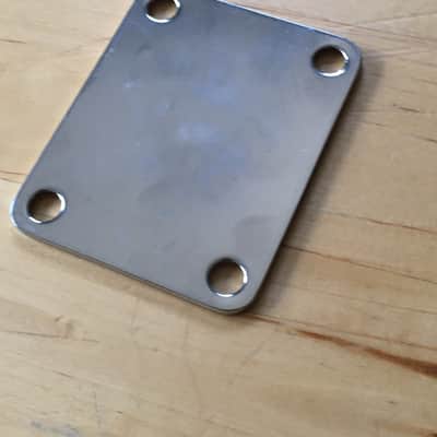 Vintage Fender Squier Neck Plate Chrome Plating Original Natural Light Relic NOS image 5