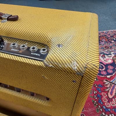 Fender '57 Custom Twin Reissue 40-Watt 2x12 Combo - Lacquered Tweed image 7