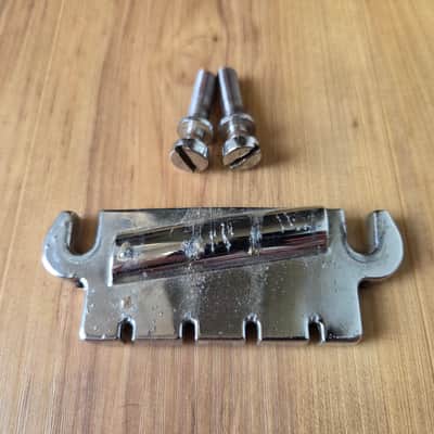 Vintage 1960's Gibson EB Bass Bridge w/ Studs! Rare, Original Parts! image 1
