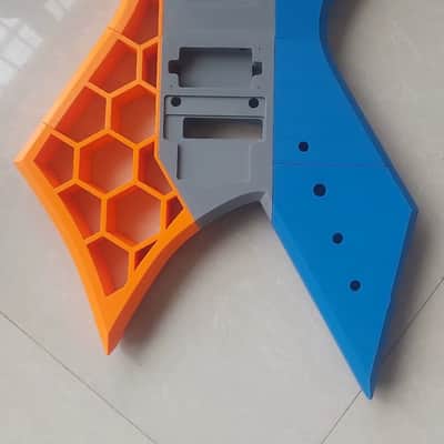 Custom 3D-Printed Guitar Body image 1