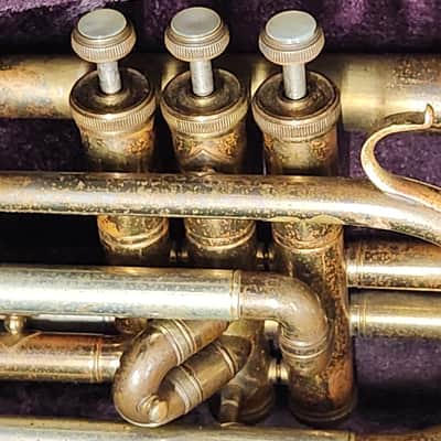 Academy vintage cornet Rudy Muck Early 1900's - Brass and nickel image 2