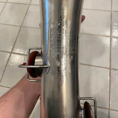 Beautiful 1913 Early Buescher True Tone Baritone Saxophone High Pitch (Serviced and Ready to Play) image 8
