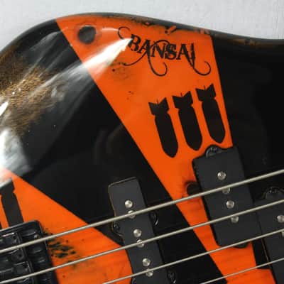 Custom Painted 2019 Ibanez Gio SGR 200B With Light Relic and Graphics image 8